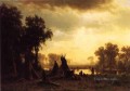Un campamento indio Albert Bierstadt